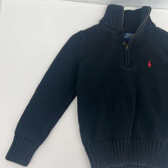 Polo by Ralph Lauren Black Zip Sweater - Picture 4 of 7